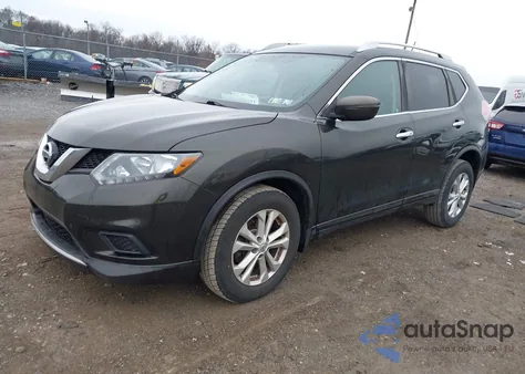2016 Nissan Rogue Sv z USA, uszkodzony, nr VIN KNMAT2MV5GP676684